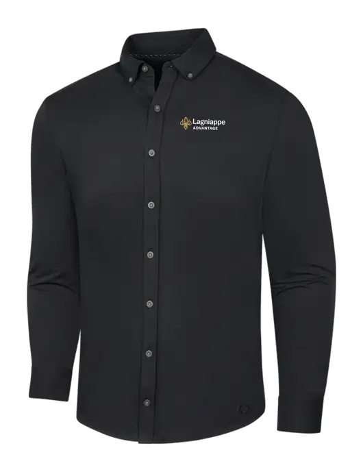 OGIO Blacktop Modern Code Stretch Button-Up Shirt w/Lagniappe Advantages Logo