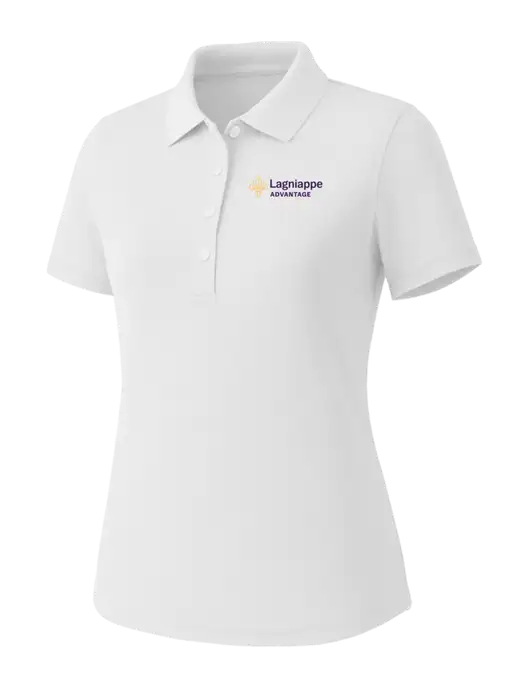 Callaway Womens Core Bright White Performance Polo w/Lagniappe Advantages Logo