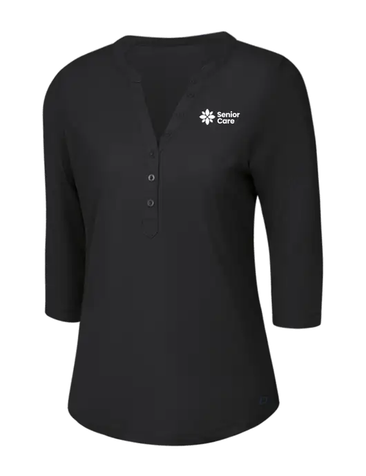 OGIO Blacktop Jewel Henley w/NHC Senior Care Logo