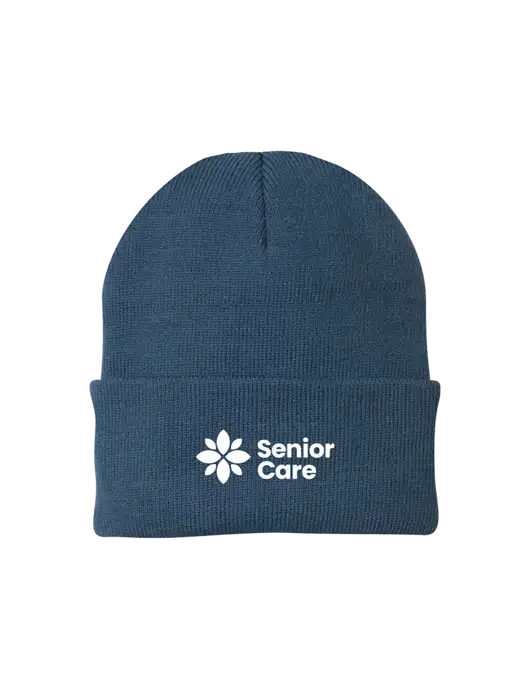 Dark Slate Knit Cap w/NHC Senior Care Logo
