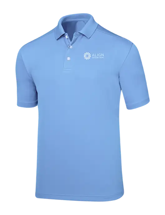 Callaway Core Light Blue Performance Polo w/Align Senior Care Logo