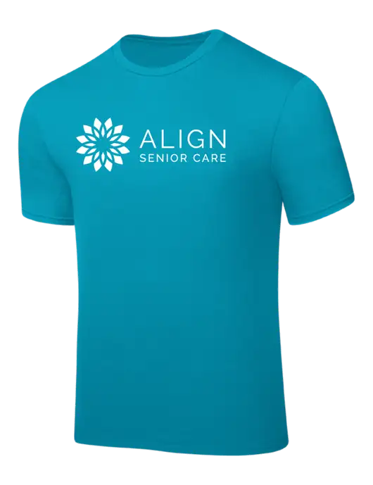Sapphire PosiCharge Competitor Tee w/Align Senior Care Logo