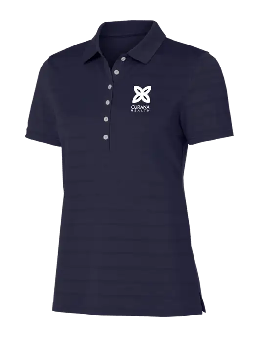 Callaway Womens Navy Ventilated Polo w/Curana Health Logo