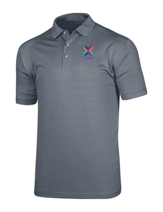 Callaway Vibrant Light Grey Ventilated Polo w/Curana Health Logo