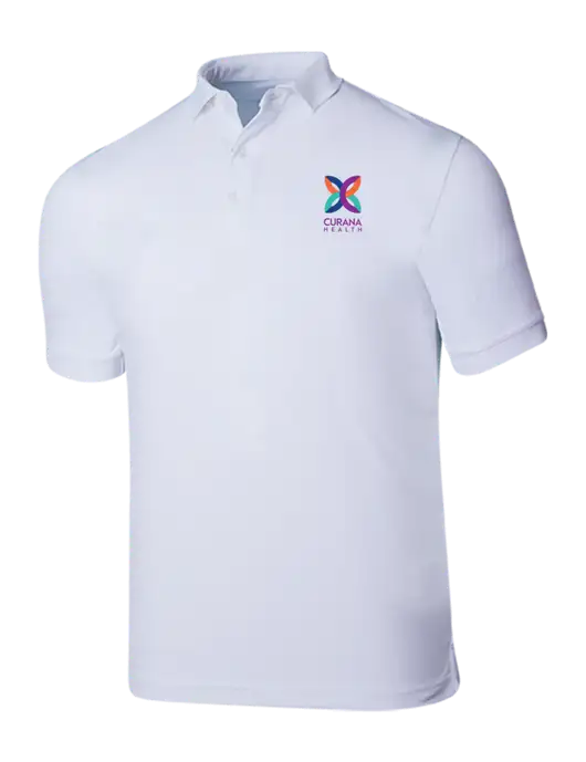 Callaway Ottoman Bright White Polo w/Curana Health Logo