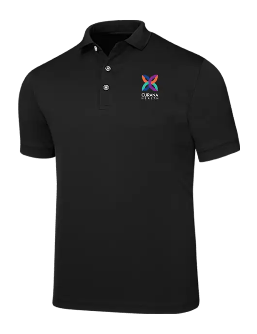 Callaway Ottoman Black Polo w/Curana Health Logo