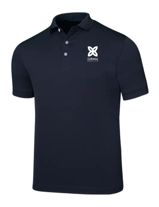 Callaway Ottoman Navy Polo w/Curana Health Logo
