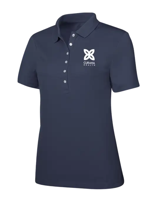 Callaway Womens Ottoman Navy Polo w/Curana Health Logo