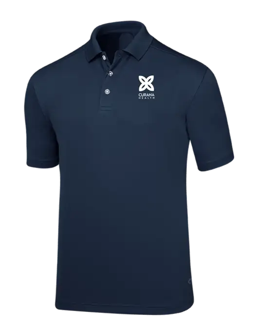 Callaway Core Navy Performance Polo w/Curana Health Logo