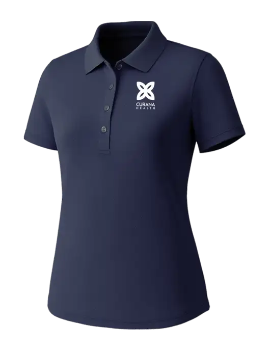Callaway Womens Core Navy Performance Polo w/Curana Health Logo