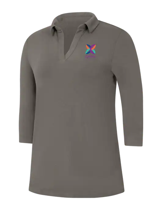 Womens Dark Grey Luxe Knit Tunic w/Curana Health Logo