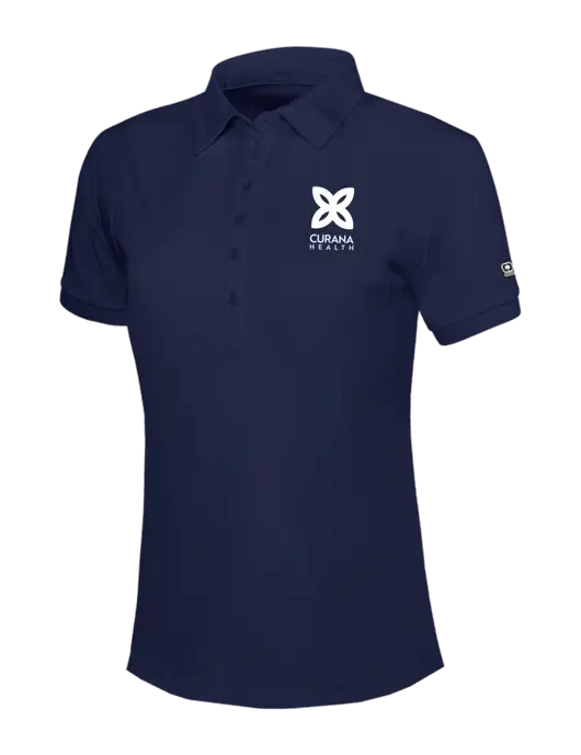 OGIO Womens Navy Jewel Polo w/Curana Health Logo