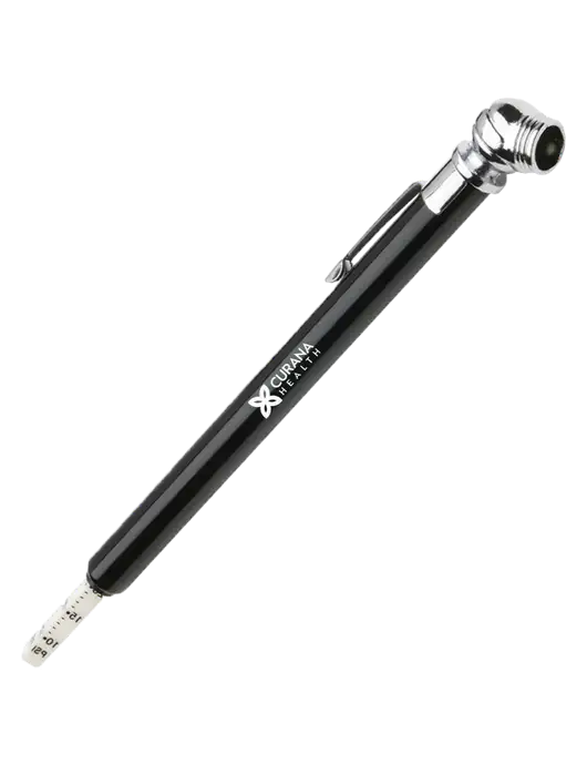 Quick View Black Tire Gauge w/Curana Health Logo