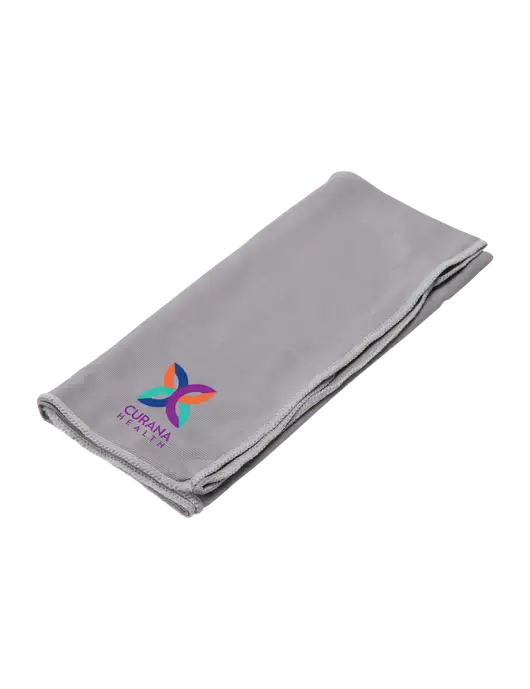 Eclipse Grey Copper Infused Cooling Towel w/Curana Health Logo