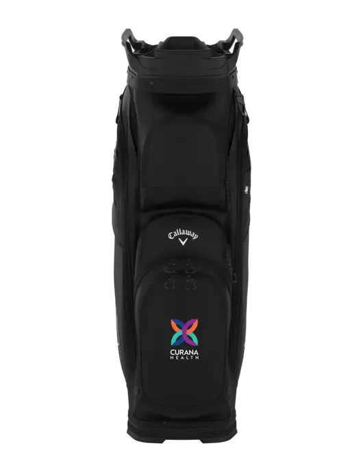 Callaway Org 14 Black Cart Golf Bag  w/Curana Health Logo