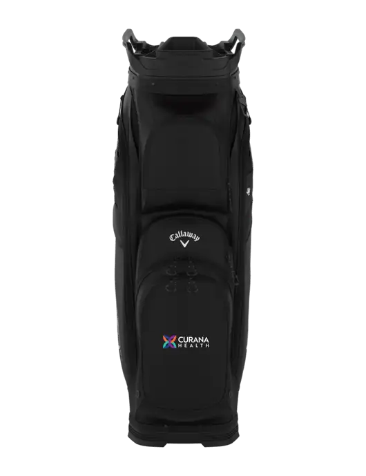 Callaway Org 14 Black Cart Golf Bag  w/Curana Health Logo