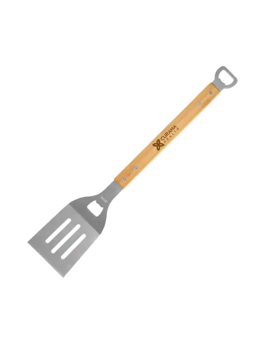 Bamboo BBQ Spatula w/Curana Health Logo