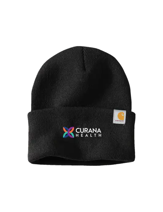 Carhartt Black Watch Cap 2.0 w/Curana Health Logo