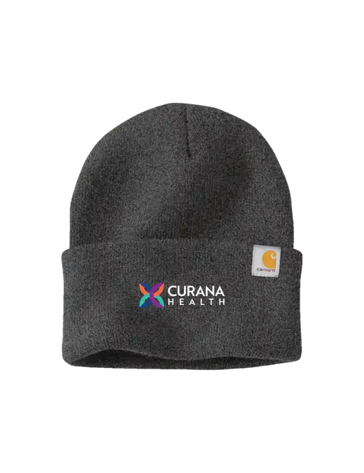 Carhartt Dark Grey Watch Cap 2.0 w/Curana Health Logo