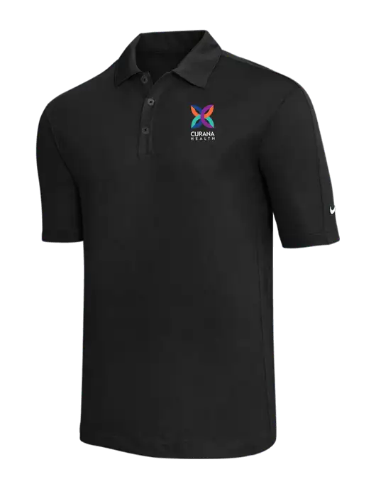 Nike Black Tech Sport Dri-FIT Polo w/Curana Health Logo
