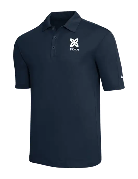 Nike Navy Tech Sport Dri-FIT Polo w/Curana Health Logo