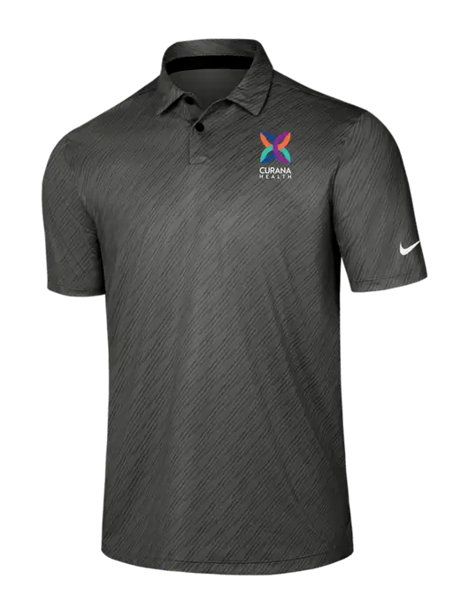 Nike Dark Grey Vapor Dash Polo w/Curana Health Logo