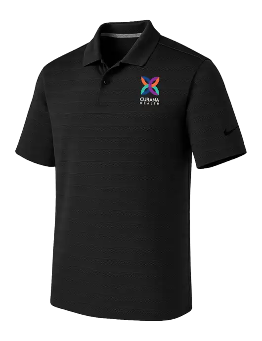 Nike Black Dri-FIT Vapor Jacquard Polo w/Curana Health Logo