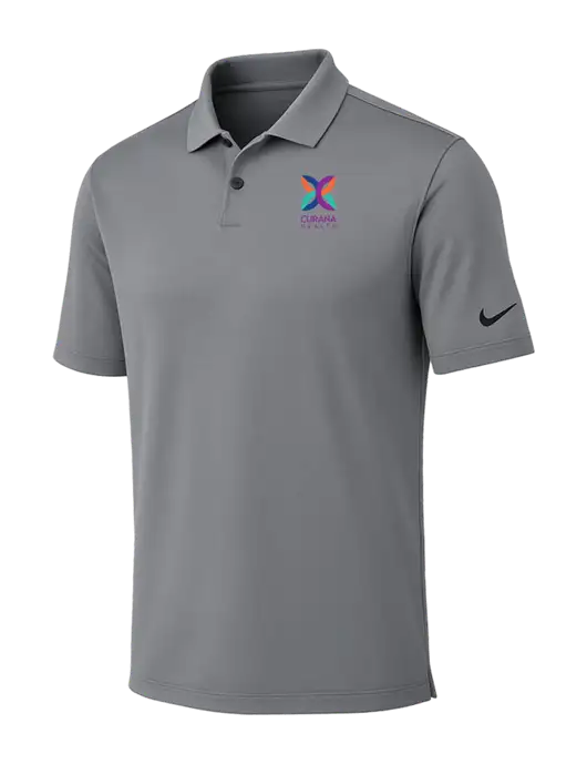Nike Medium Grey Dri-FIT Vapor Polo w/Curana Health Logo