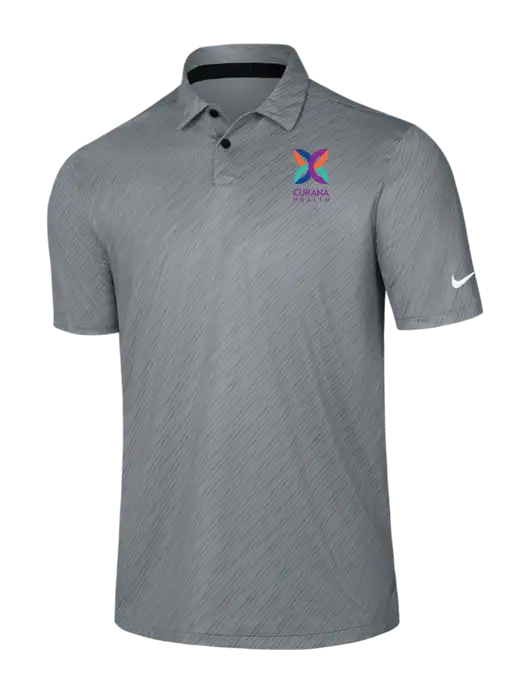 Nike Medium Grey Vapor Dash Polo w/Curana Health Logo