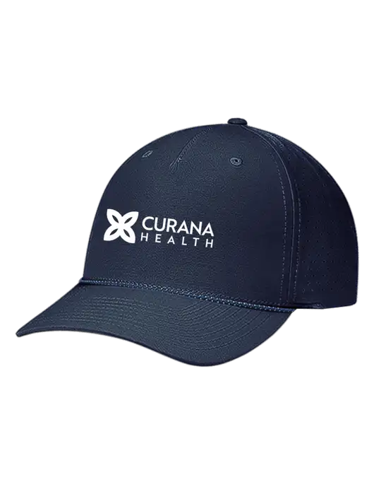 Richardson Laser Perf Performance Dark Navy/Navy-Grey-Blue Rope Cap w/Curana Health Logo