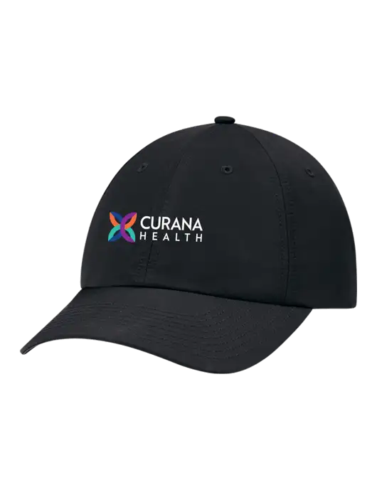 Richardson Relaxed Performance Lite Black Cap w/Curana Health Logo