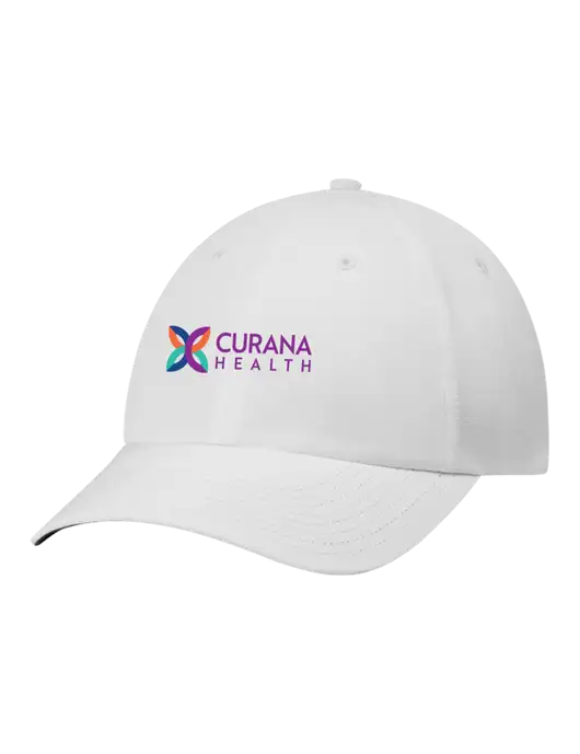 Richardson Relaxed Performance Lite White Cap w/Curana Health Logo