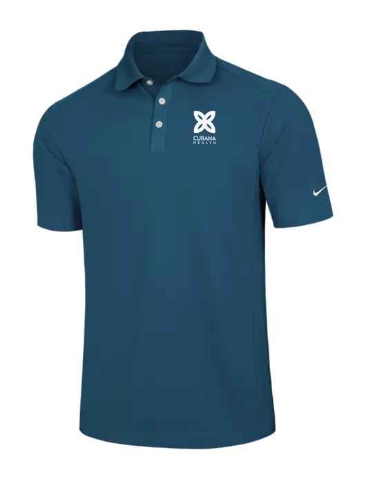 Nike Light Navy Dri-FIT Classic Polo w/Curana Health Logo