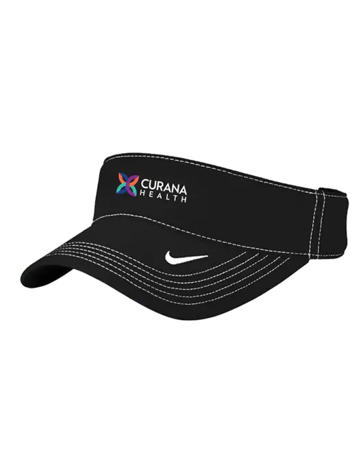 Nike Black Dri-FIT Ace Visor w/Curana Health Logo