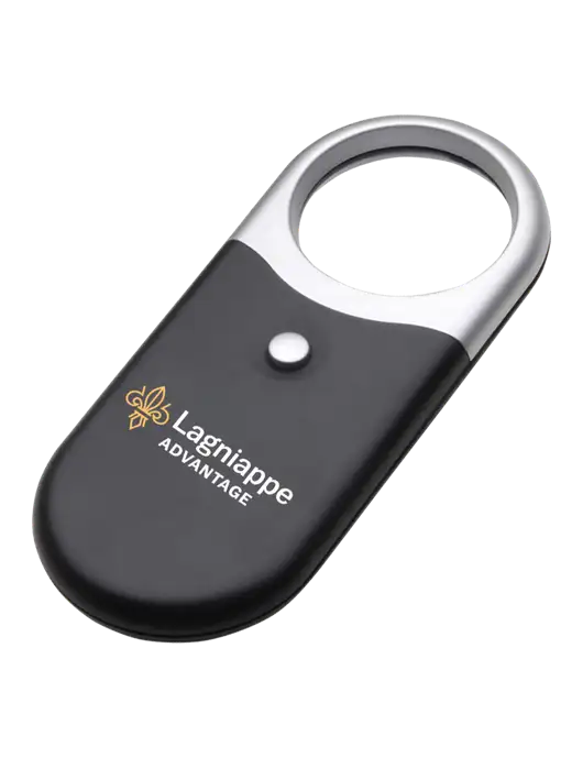 Compact Black Magnifier Light w/Lagniappe Advantages Logo