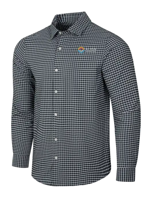 Dark Grey/White City Stretch Shirt w/Align Senior Care Logo