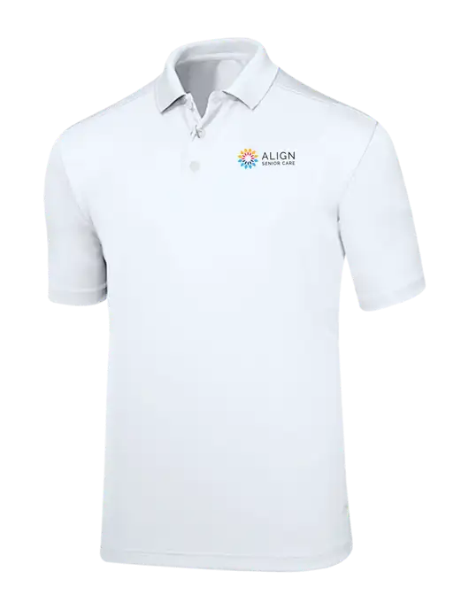 Callaway Core Bright White Performance Polo w/Align Senior Care Logo