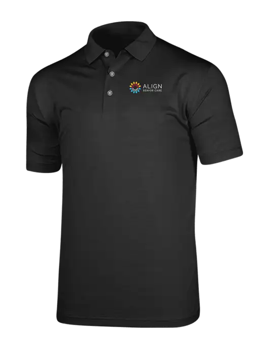 Callaway Vibrant Black Ventilated Polo w/Align Senior Care Logo