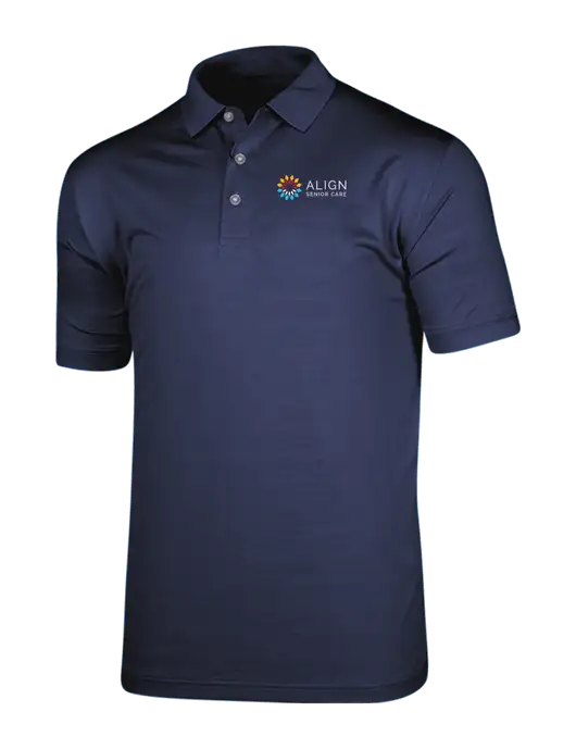 Callaway Vibrant Navy Ventilated Polo w/Align Senior Care Logo