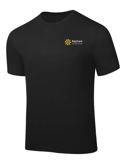 Black PosiCharge Competitor Tee w/KeyCare Advantage Logo