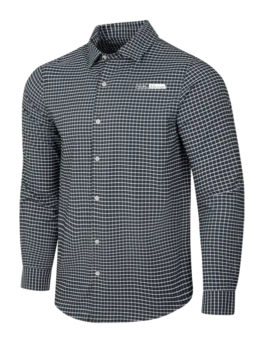 Dark Grey/White City Stretch Shirt w/NHC Advantage Logo