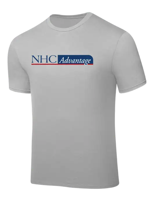 Silver PosiCharge Competitor Tee w/NHC Advantage Logo