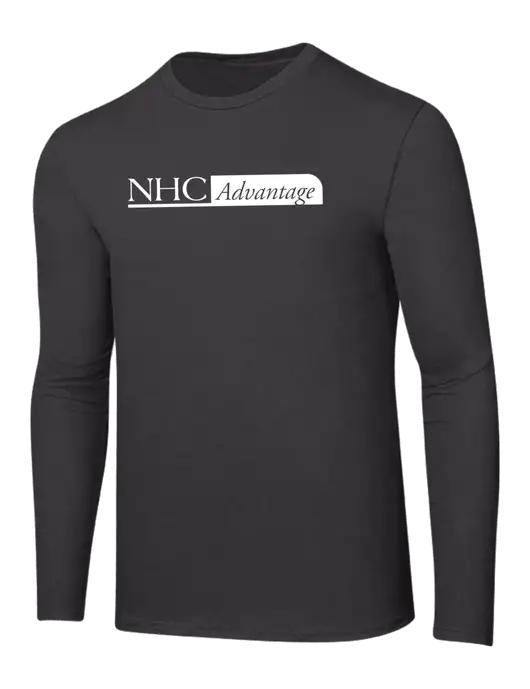 Ring Spun Charcoal 4.5 oz Long Sleeve T-Shirt w/NHC Advantage Logo