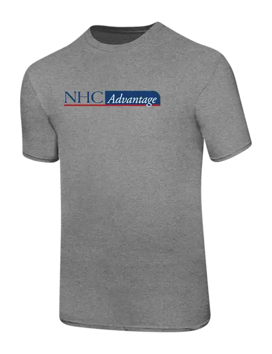 Ring Spun Light Heather Grey 4.5 oz T-Shirt w/NHC Advantage Logo