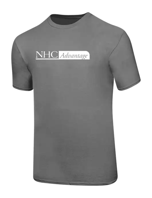 Ring Spun Medium Grey 4.5 oz T-Shirt w/NHC Advantage Logo