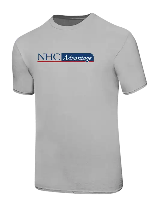 Ring Spun Silver 4.5 oz T-Shirt w/NHC Advantage Logo