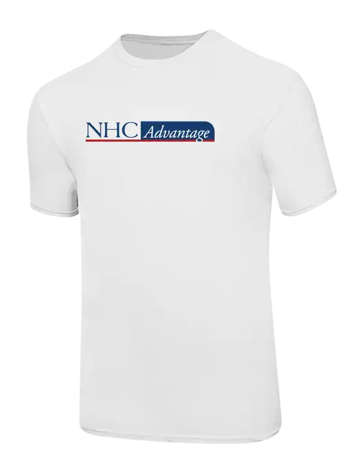 Ring Spun White 4.5 oz T-Shirt w/NHC Advantage Logo