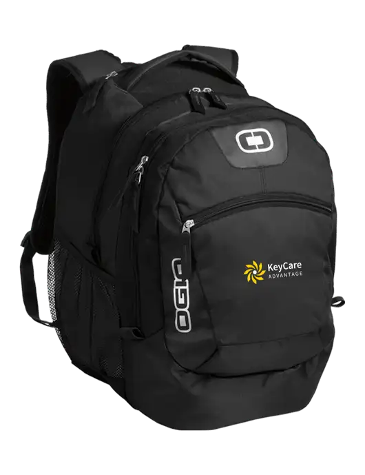 OGIO Black Rogue Pack
 w/KeyCare Advantage Logo
