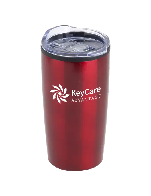 Olympus Red 20 oz Tumbler w/KeyCare Advantage Logo