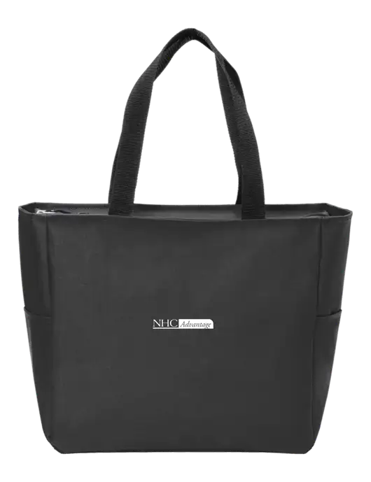 Everyday Black Zip Tote  w/NHC Advantage Logo